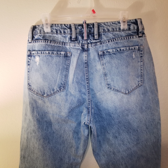 Tortoise Denim Jeans Straight Leg Distressed Light wash Size 29 *RARE* - Picture 7 of 11